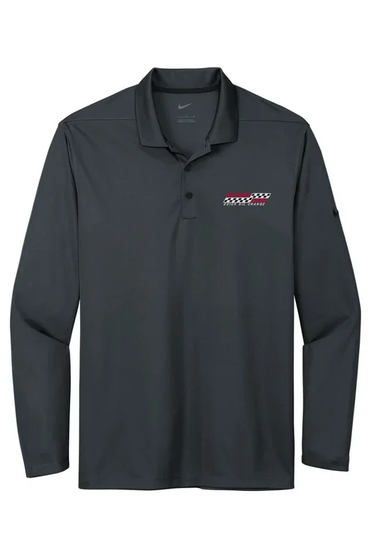 Men's Nike Dri-FIT Long Sleeve Polo - Image 3